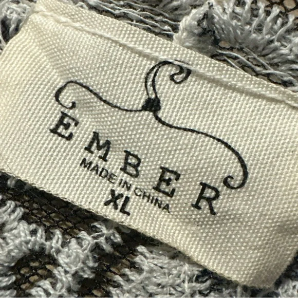 Ember Sheer Mesh Crochet Kimono Duster Boho Whimsigoth - Picture 7 of 11